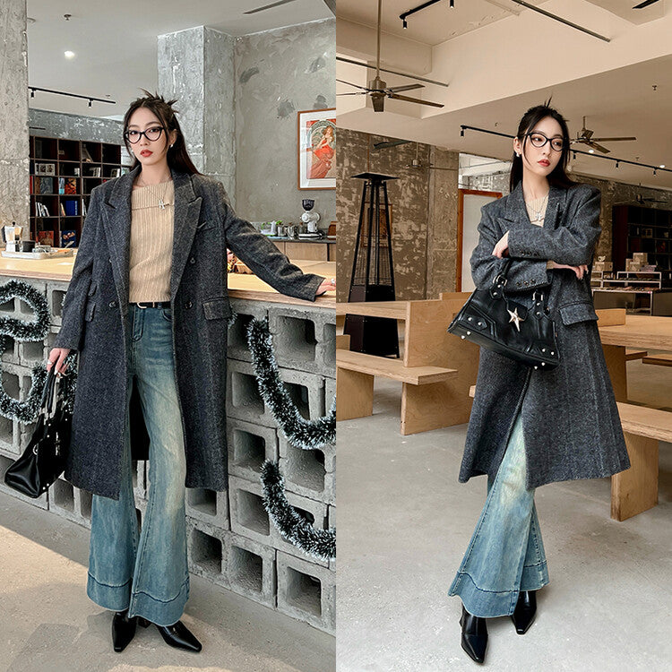 Karin Luna Elegant Small Square Toe Chunky Heel Slim Boots