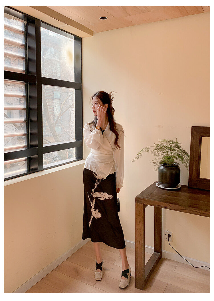 Karin Luna Chinese Pop is the Top Flow~ Orchid Pavilion Preface  New Chinese Style National Aesthetics Retro Cross Strap Mary Jane Shoes