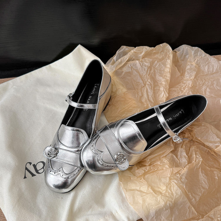 Karin Luna In Stock In Stock Vintage Mary Jane Series·Single Strap Flats