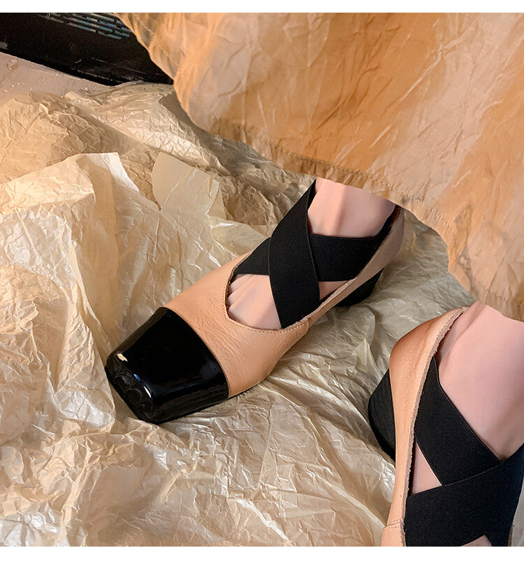 Karin Luna In Stock  Spot Goods  Lost in a Flash~Full Grain Leather Inside and Out Pig Nose Style Mainly Recommended Popular Ballet Shoes