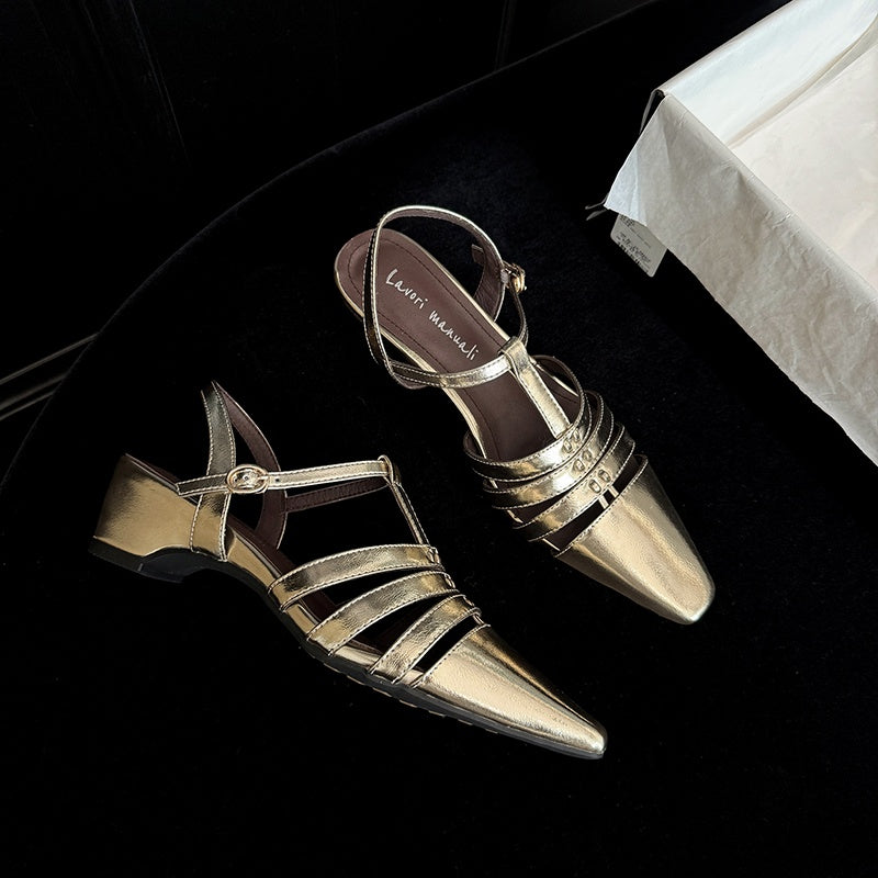 Karin Luna Classic Old Money Style Closed Toe Sandals