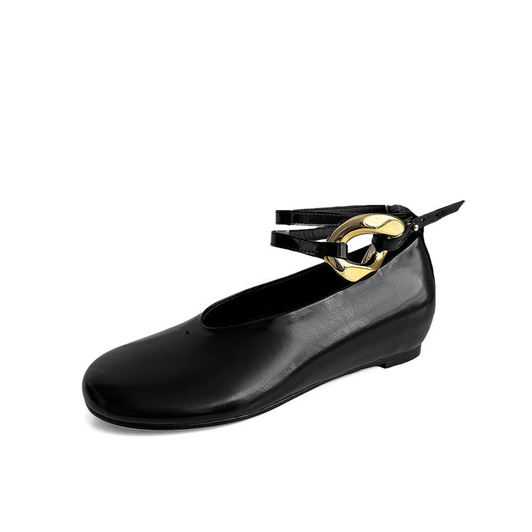 Karin Luna Big Hit Extremely purple~ Slimming V Detachable Two-Way Wear da Brand Height-Increasing Mary Jane Flats