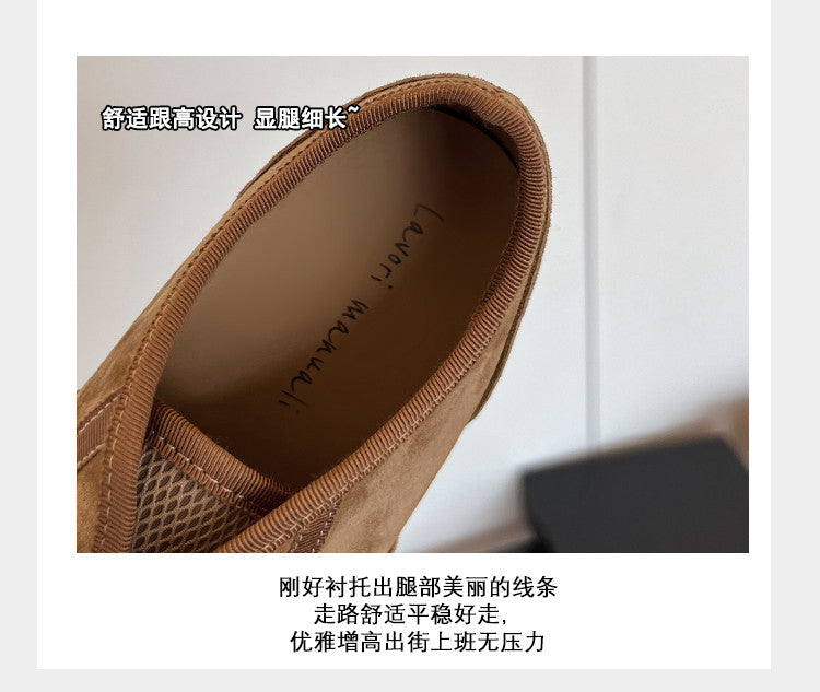 Karin Luna Casual Shoes Series~  In stock Hot-Selling Magic Tape Height-Increasing Deep Mouth Single Shoes