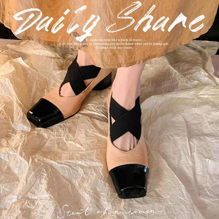Karin Luna In Stock  Spot Goods  Lost in a Flash~Full Grain Leather Inside and Out Pig Nose Style Mainly Recommended Popular Ballet Shoes