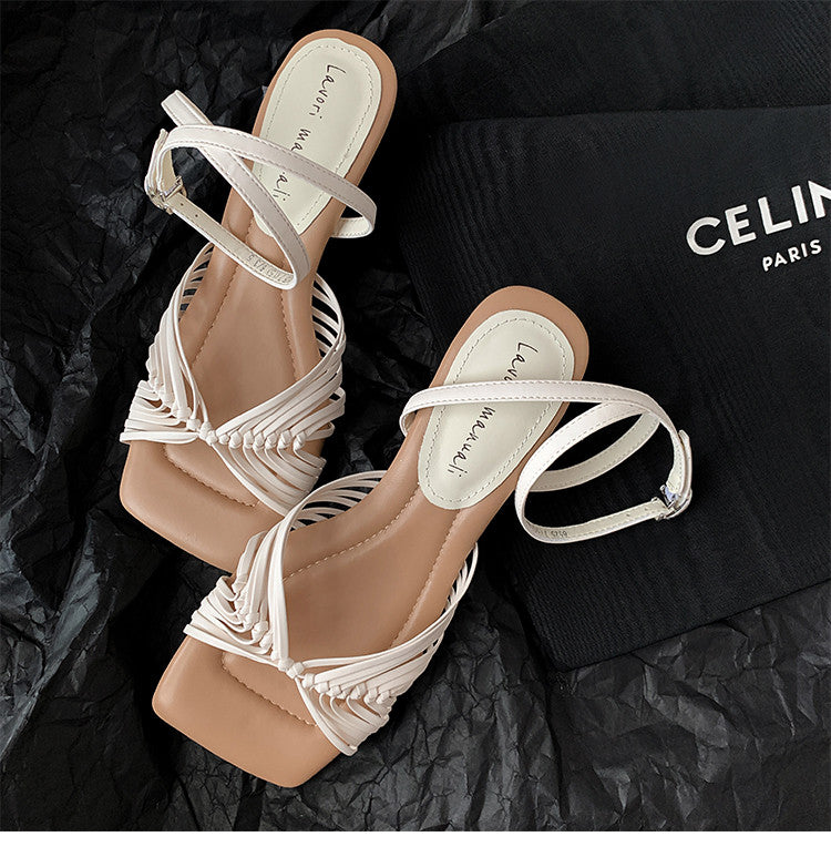 Karin Luna Handwoven Vacation Style~In stock Casual Versatile Sandals