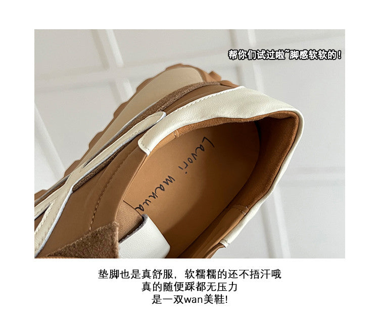 Karin Luna Casual Shoes Series~  In Stock Hot-Selling Versatile Lace-Up Thick-Soled Deep Mouth Single Shoes