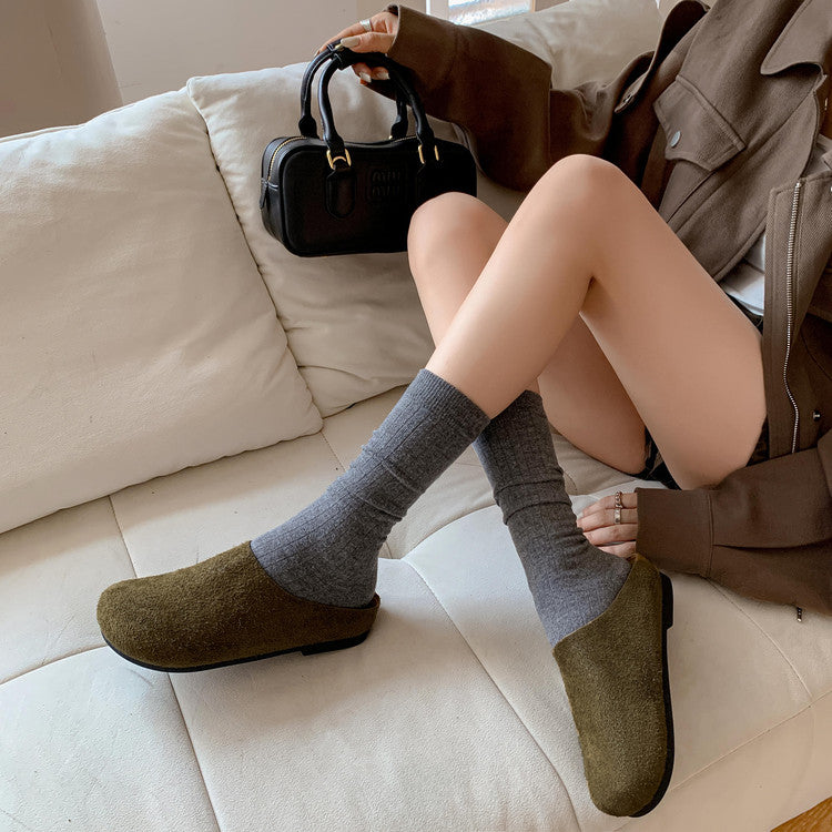 Karin Luna Full Layer Inside and Out~Spot Goods Spot Goods Basic Versatile Mules Slippers