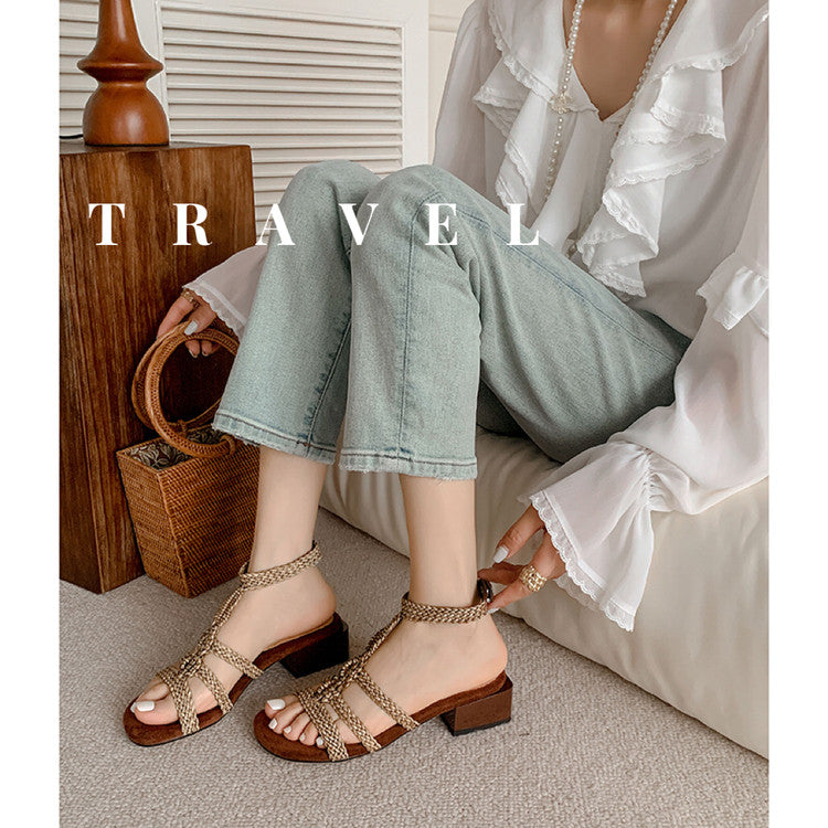Karin Luna Bohemian Style~Sofa Insoles Casual Vacation Style Sandals