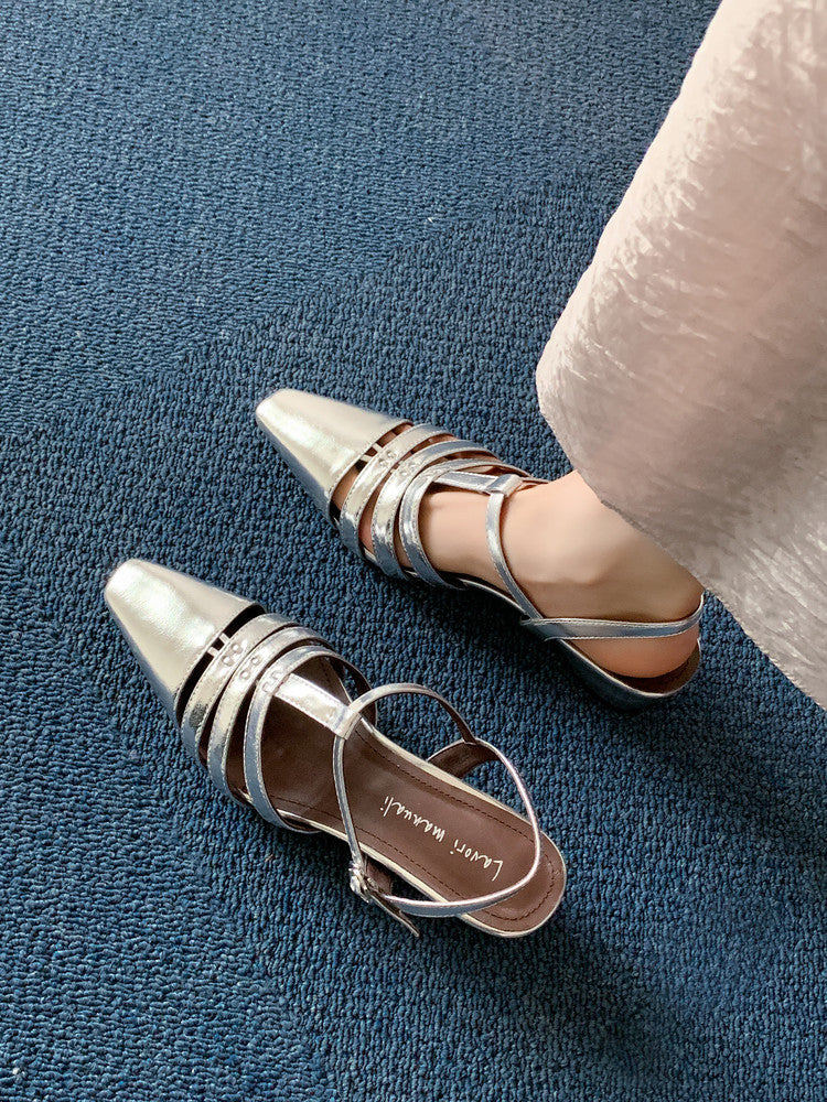 Karin Luna Classic Old Money Style Closed Toe Sandals