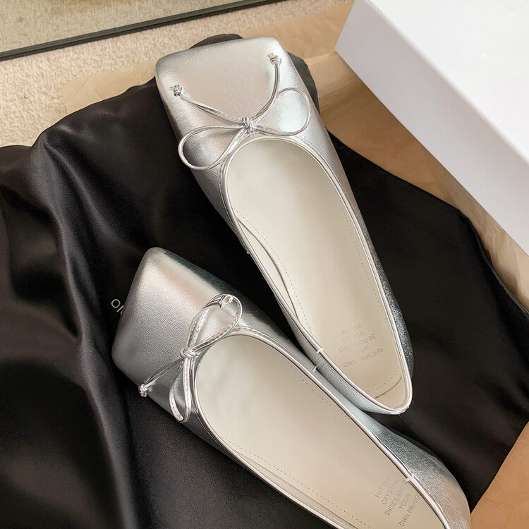 Karin Luna In Stock Spot Goods  Hurry up and grab this hot item!！Square-Toed Flat Granny Shoes