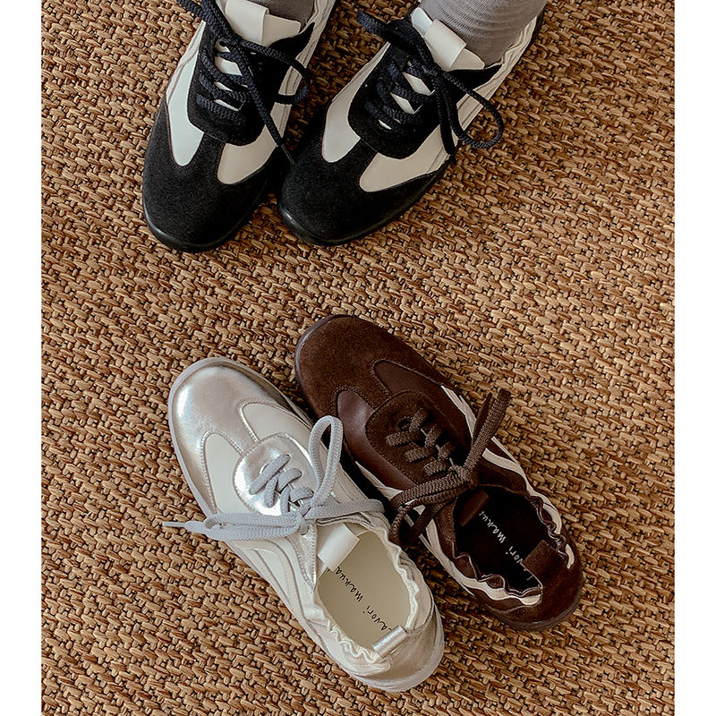 Karin Luna Casual Shoes Series~  In Stock Hot-Selling Versatile Lace-Up Deep Mouth Flats