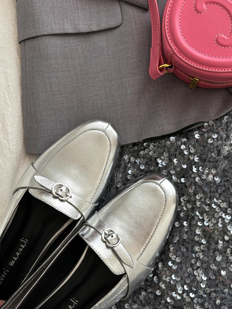 Karin Luna In Stock Spot Goods Basic Versatile British Style Single Shoes