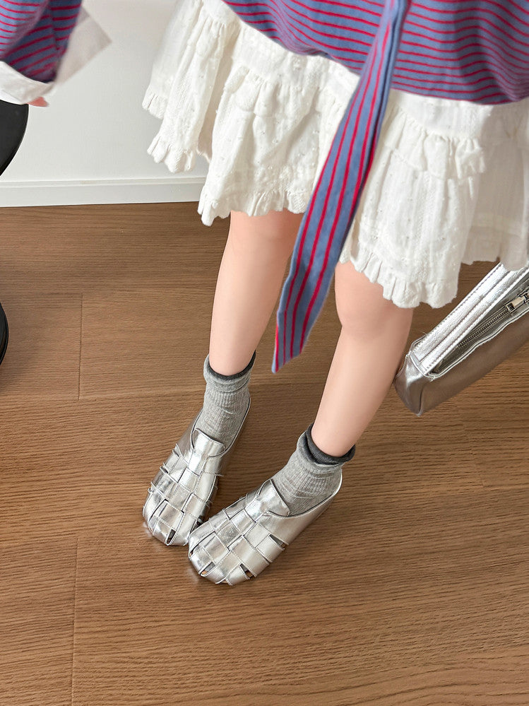 Karin Luna Full Layer Inside and Out~Basic Versatile Perforated Round Toe Birkenstock Slippers
