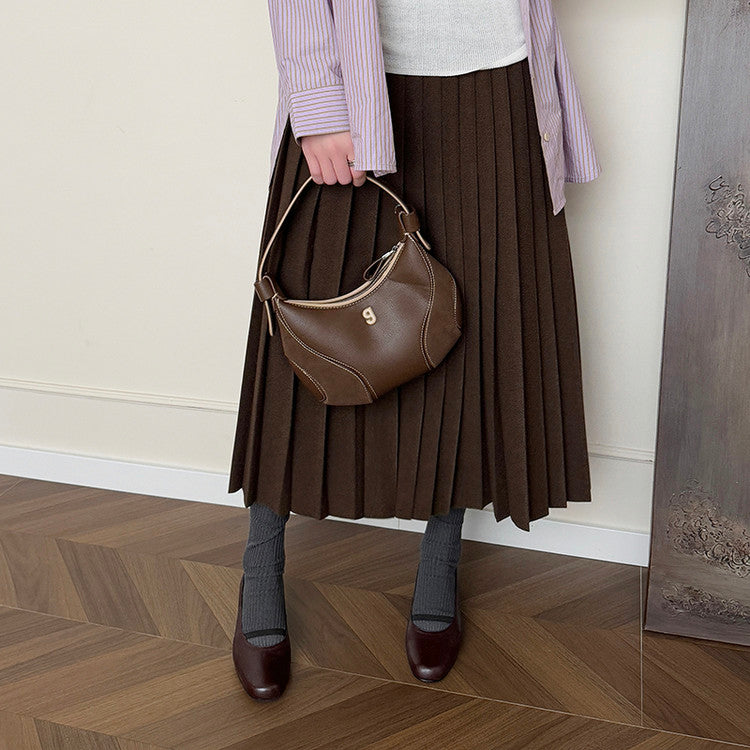 Karin Luna In Stock Spot Goods    Retro Elastic Band Chunky Heel Single Shoes