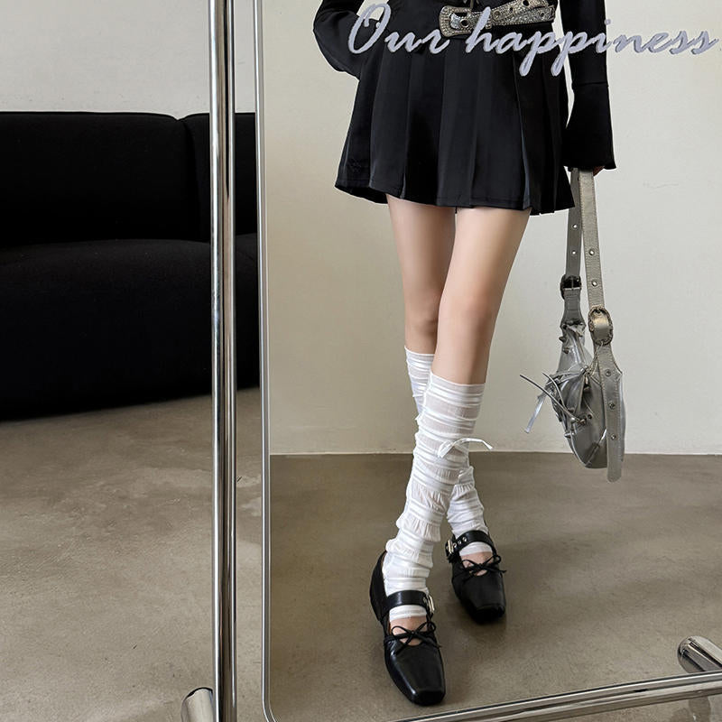 Karin Luna In Stock Spot Goods  Square Toe Internal Height Increase Detachable Bowknot