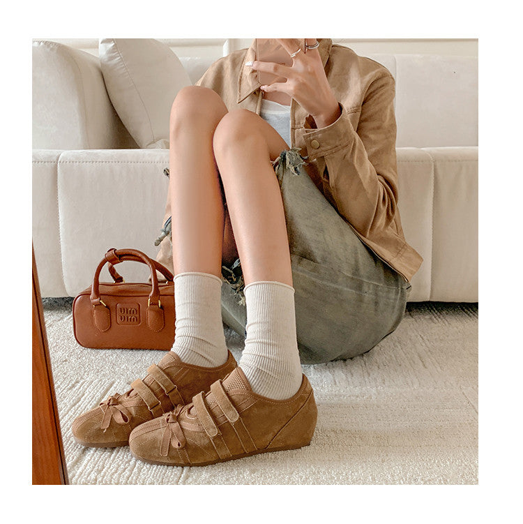 Karin Luna Casual Shoes Series~  In stock Hot-Selling Magic Tape Height-Increasing Deep Mouth Single Shoes
