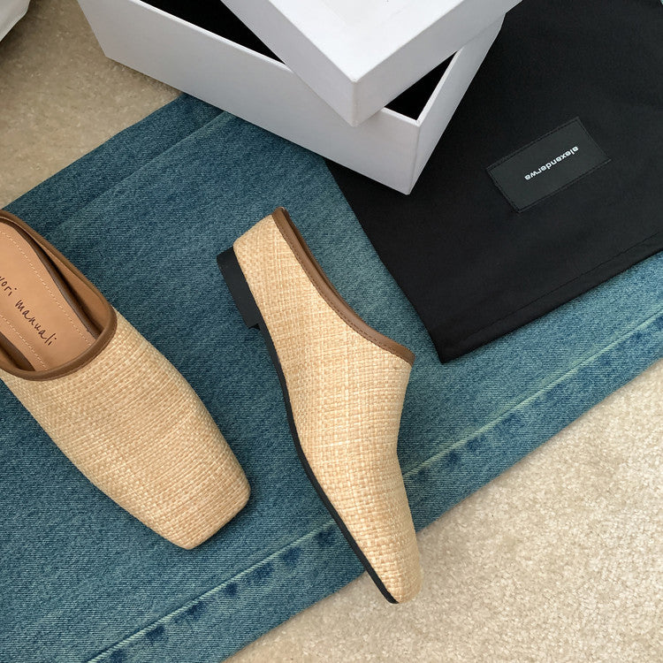 Karin Luna In Stock Spot Goods Baotou Vacation Style Height-Increasing Slippers
