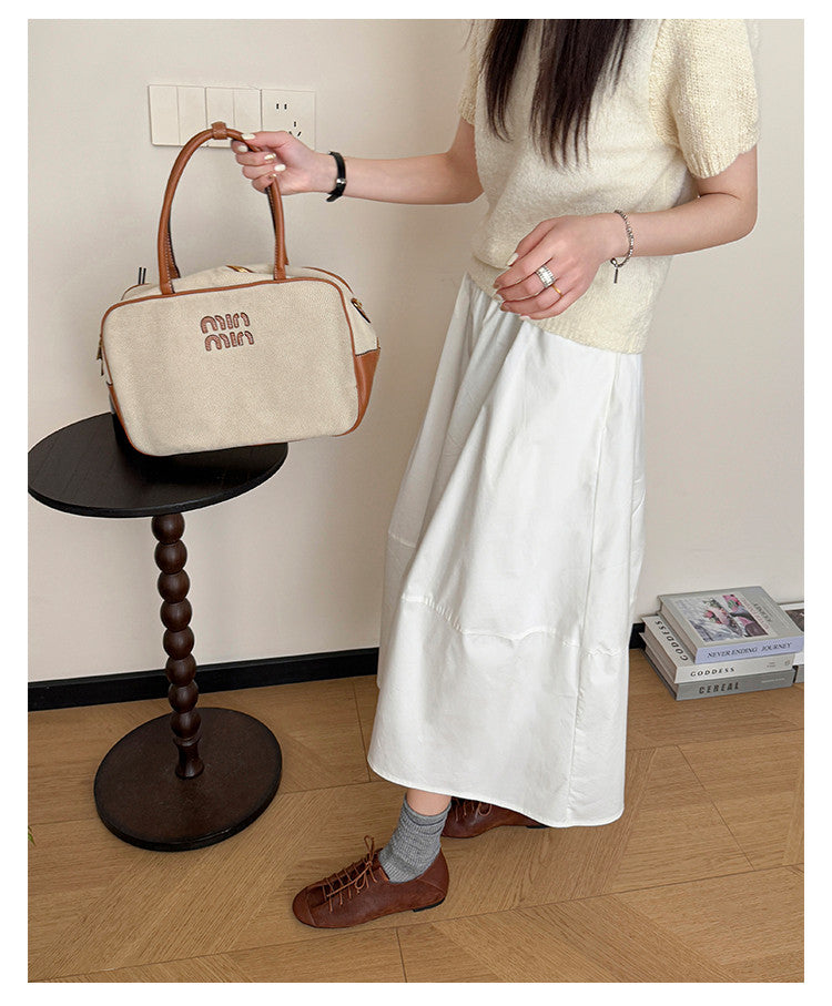 Karin Luna In Stock In Stock   Xiaohongshu Hot-Selling Lace-Up Round-Toe Deep Mouth Single Shoes