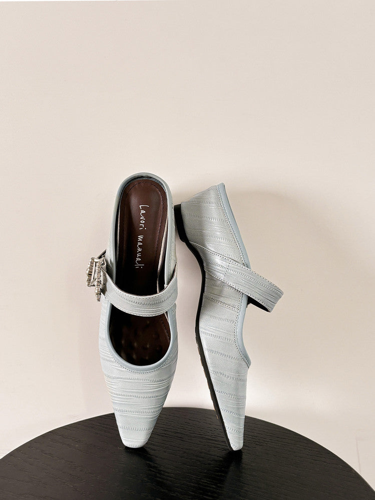 Karin Luna In Stock Spot Goods Full Layer Rhinestone Exquisite Closed-Toe Slippers