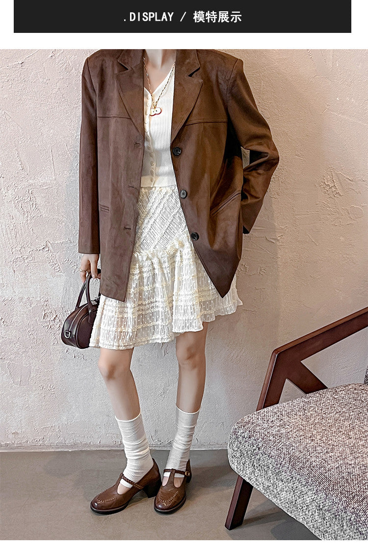 Karin Luna In Stock Spot Goods Vintage Braided Twist High Heels T Round Toe Thick Sole Single Shoes