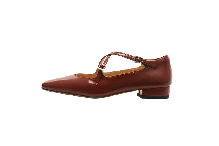 Karin Luna Bestseller Available for sale all seasons Mary Jane with built-in data Full Leather Single Shoes Go ahead with confidence