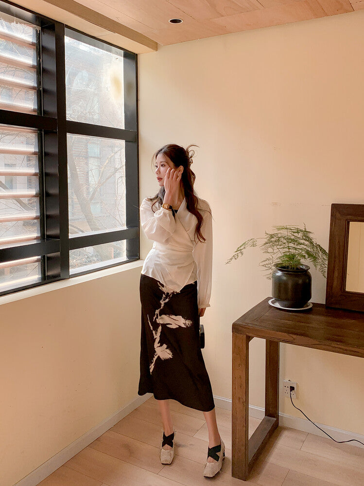 Karin Luna Chinese Pop is the Top Flow~ Orchid Pavilion Preface  New Chinese Style National Aesthetics Retro Cross Strap Mary Jane Shoes