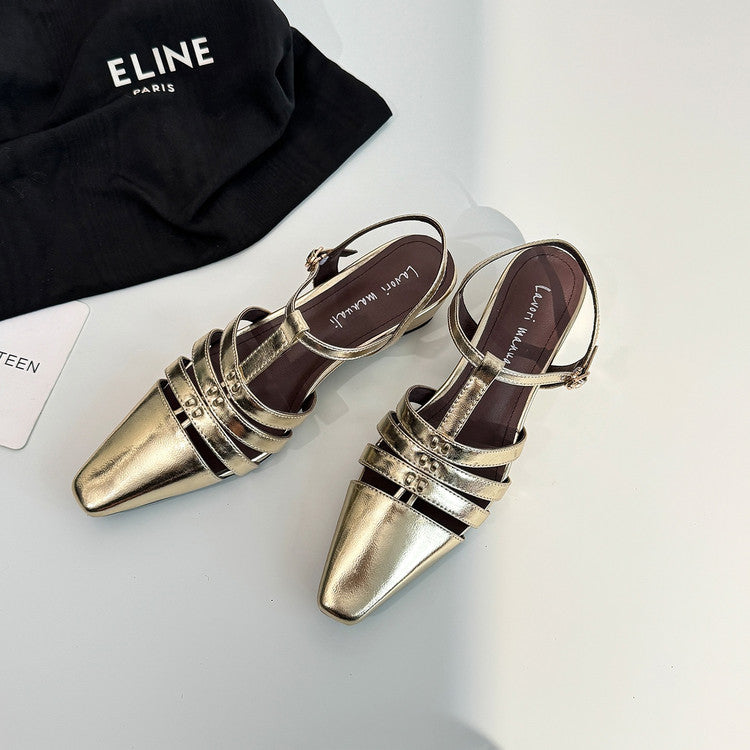 Karin Luna Classic Old Money Style Closed Toe Sandals