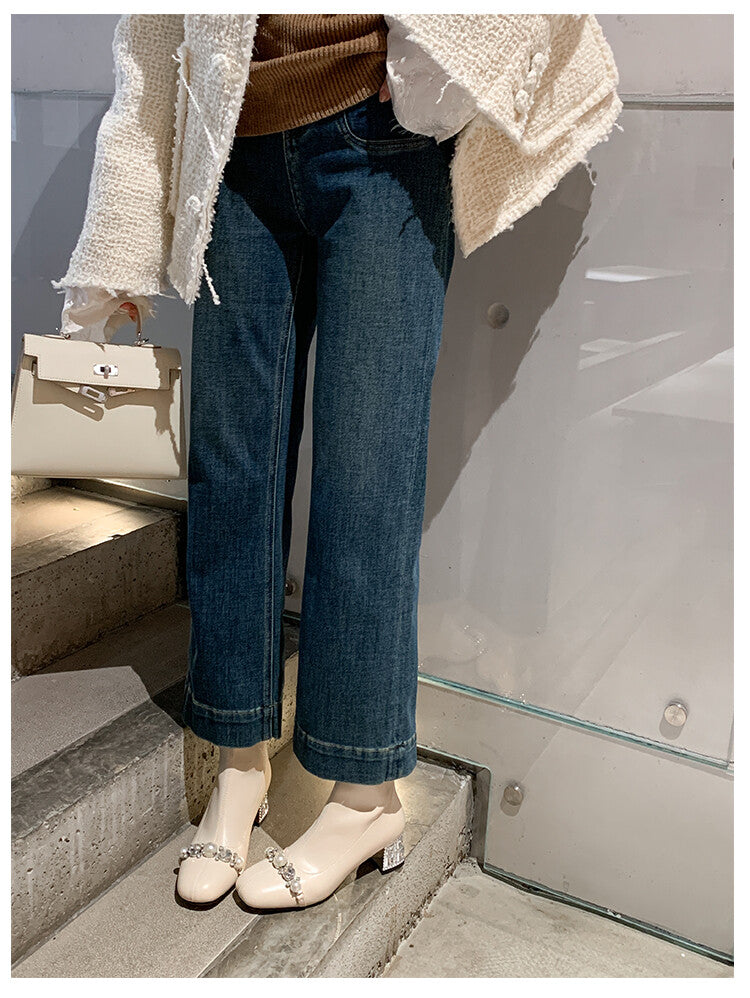 Karin Luna Hot-Selling In Stock  Dynamic Rhinestone One-Strap Vintage Style  Slimming Leggings
