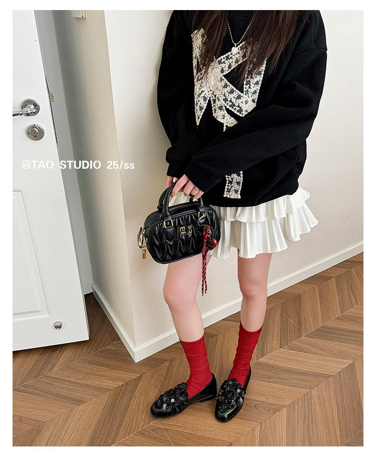 Karin Luna Casual Shoes Series~  Spot Goods In Stock Floral British Style Deep Mouth Single Shoes