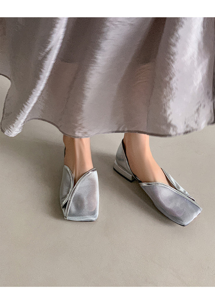 Karin Luna In Stock Spot Goods  Square Toe Mesh Sandals