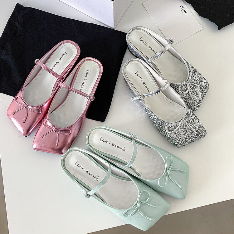 Karin Luna Hot-Selling Derivative Edition~Comes with data plan included Must-have Butterfly Knot Closed-Toe Height-Increasing Slippers