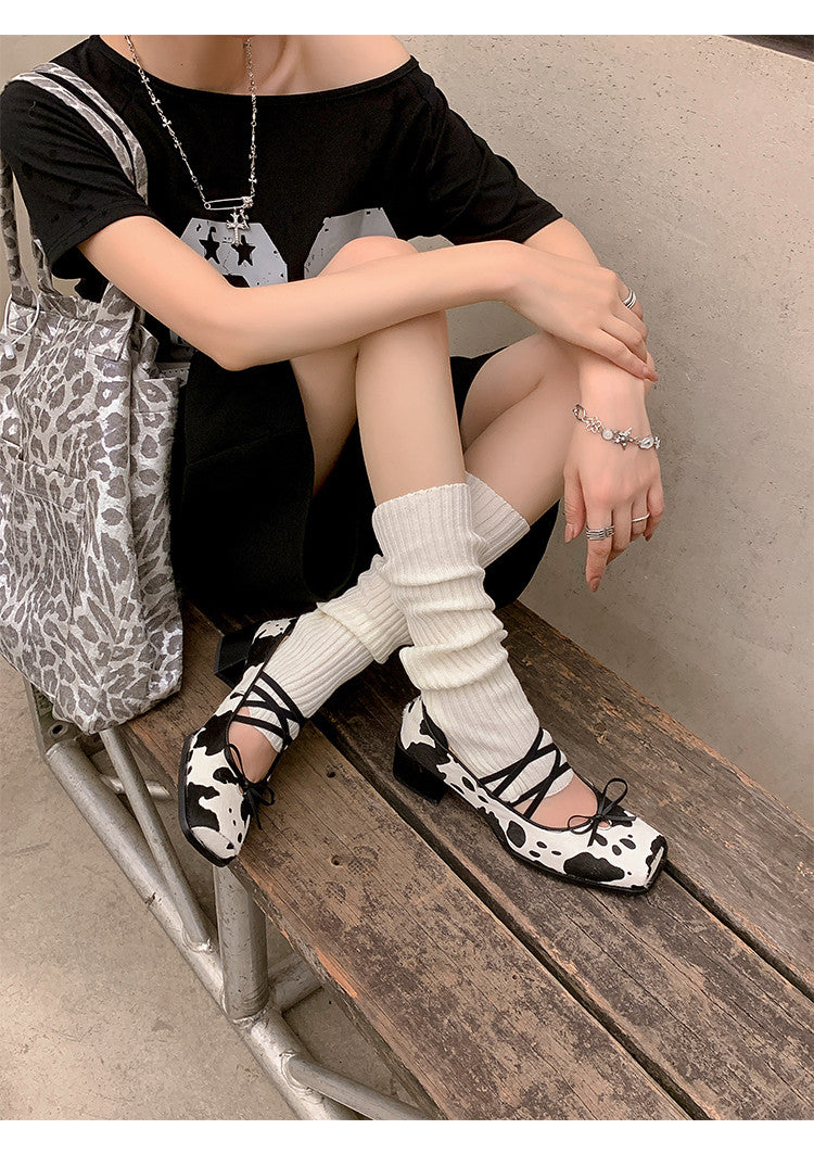 Karin Luna Hot Item Hot Item Xiaohongshu Hot Item  Comes with Bowknot Mary Jane Flats