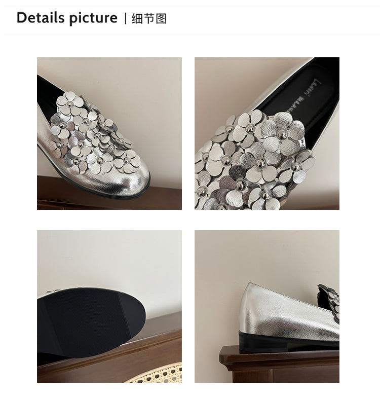 Karin Luna Casual Shoes Series~  Spot Goods In Stock Floral British Style Deep Mouth Single Shoes