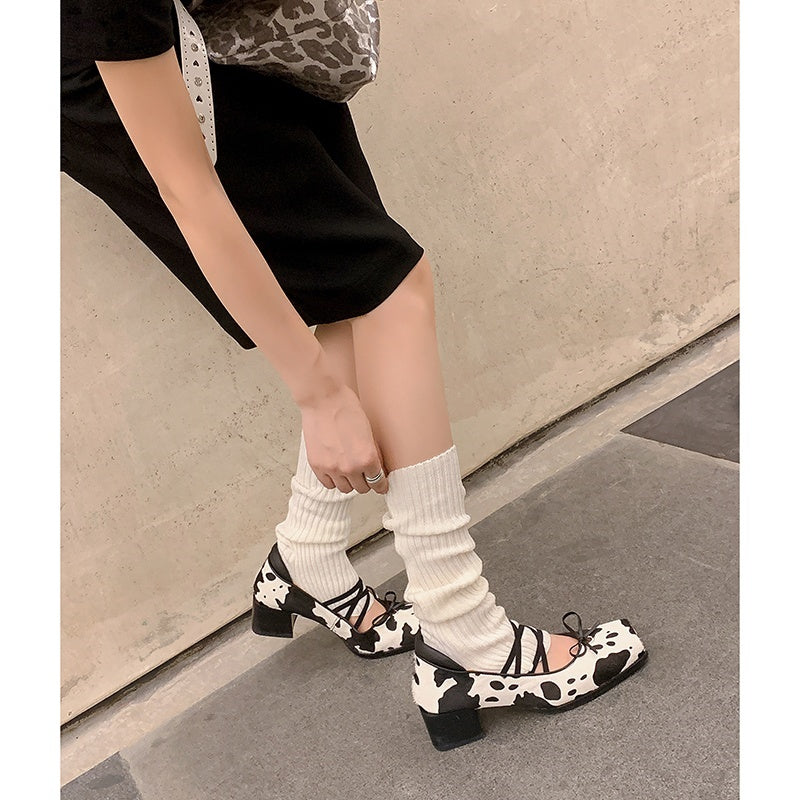 Karin Luna Hot Item Hot Item Xiaohongshu Hot Item  Comes with Bowknot Mary Jane Flats