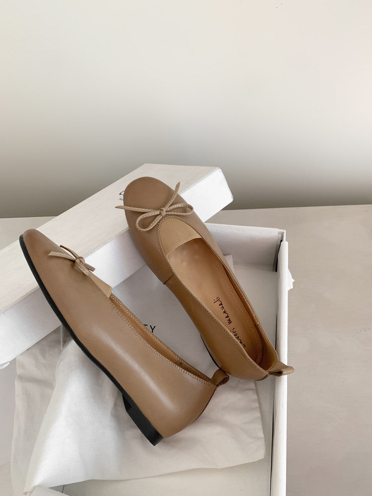 Karin Luna Full Layer Inside and Out~Basic Versatile Bow Hidden Heel Shoes