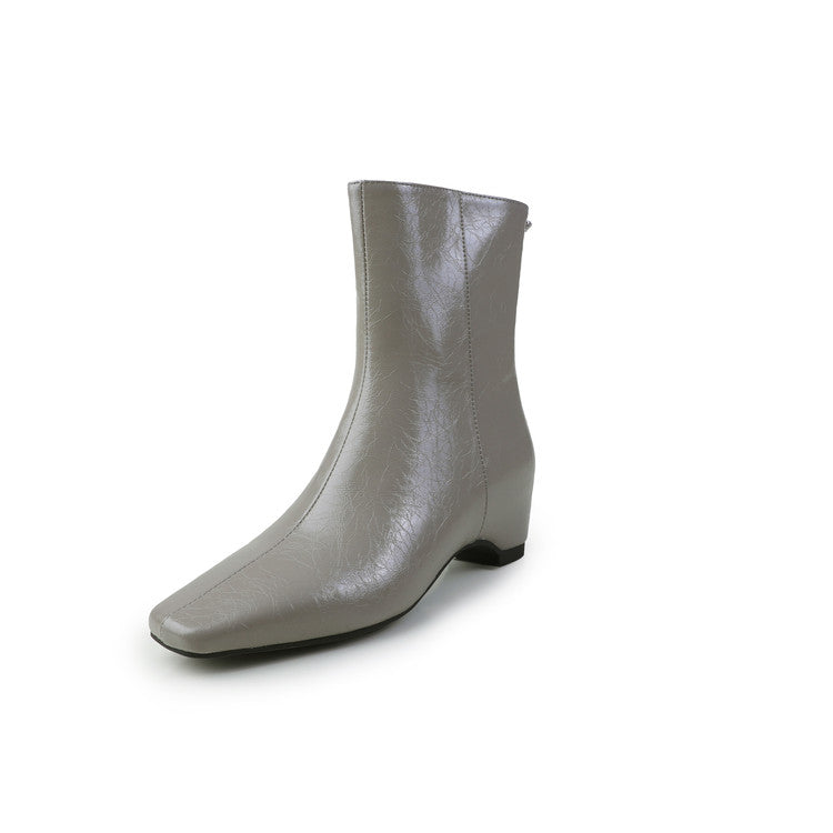 Karin Luna Basic Versatile  Square toe Hot-selling Short Boots