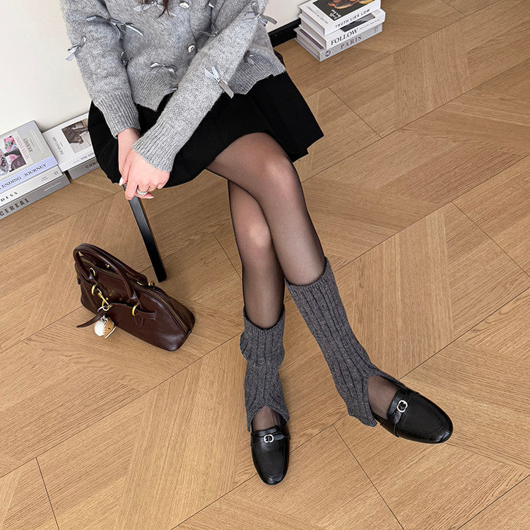 Karin Luna In Stock Spot Goods Basic Versatile British Style Single Shoes