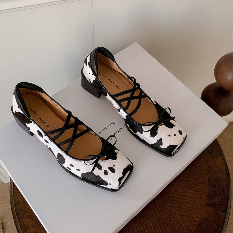 Karin Luna Hot Item Hot Item Xiaohongshu Hot Item  Comes with Bowknot Mary Jane Flats