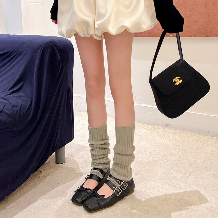 Karin Luna Future Sense silver~Spot Goods Spot Goods Hot-selling Bowknot Retro Belt Buckle Ballet Mary Jane Shoes