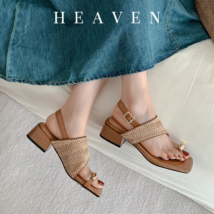 Karin Luna Hot Item Hot Item Spot Goods Featured Bestsellers Holiday Style Woven Sofa Sandals