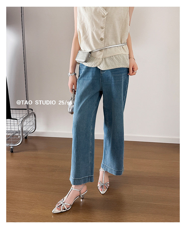 Karin Luna In Stock Spot Goods  French-style Hollow-out Thin Strap Sandals