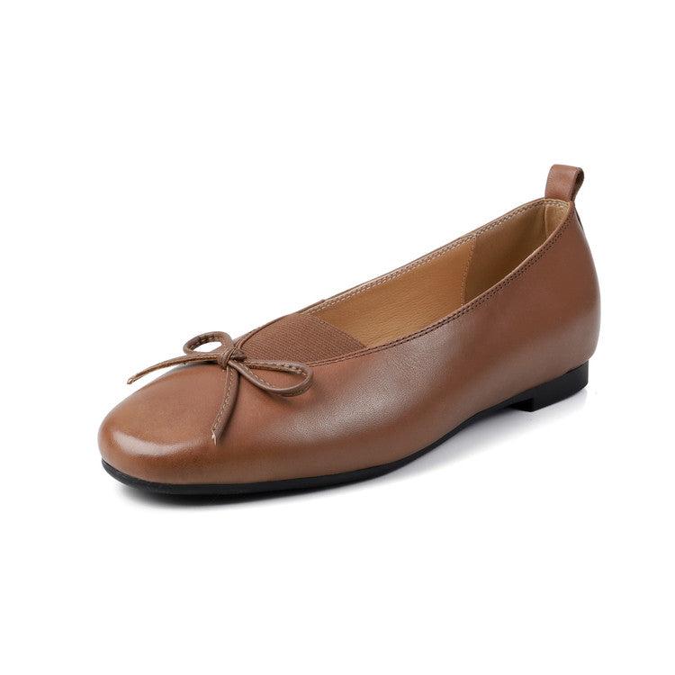 Karin Luna Full Layer Inside and Out~Basic Versatile Bow Hidden Heel Shoes