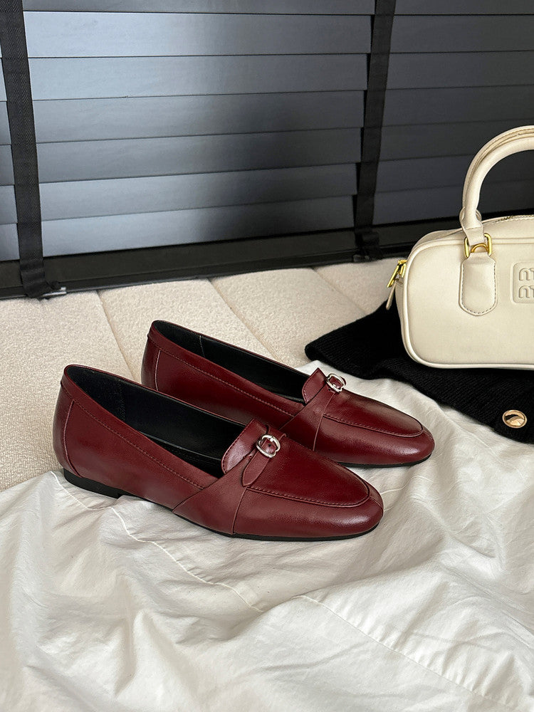 Karin Luna In Stock Spot Goods Basic Versatile British Style Single Shoes