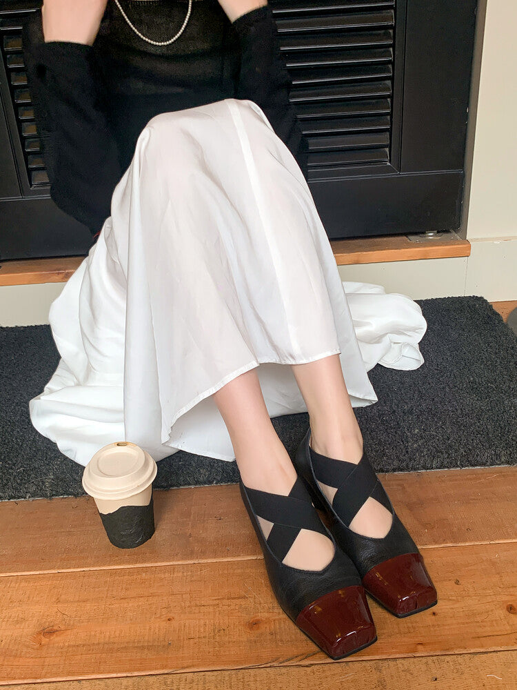 Karin Luna In Stock  Spot Goods  Lost in a Flash~Full Grain Leather Inside and Out Pig Nose Style Mainly Recommended Popular Ballet Shoes