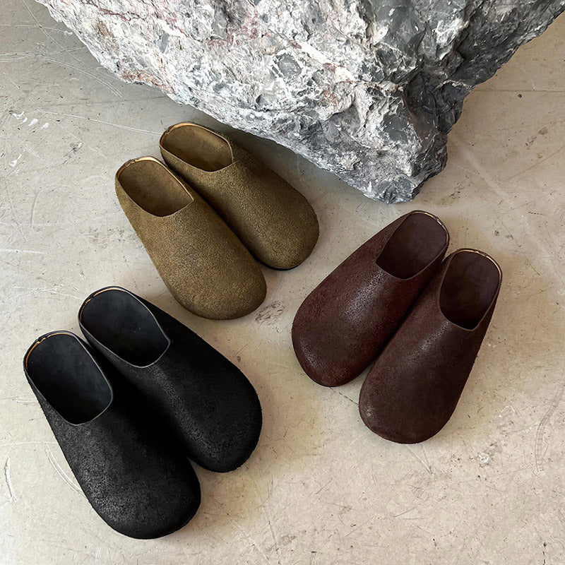 Karin Luna Full Layer Inside and Out~Spot Goods Spot Goods Basic Versatile Mules Slippers