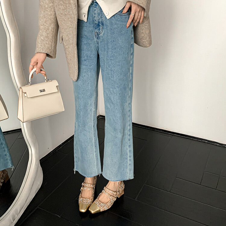 Karin Luna Classic Chanel Style~ Tweed Spring Limit Square Toe Chunky Heel Mary Jane Strap Single Shoes