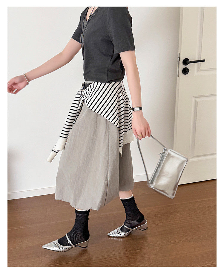 Karin Luna Casual Feel~In stock Pointed Toe Hollow Design Note Pointed Toe Slippers