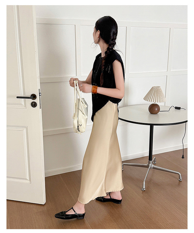 Karin Luna In Stock Spot Goods  t Square-Toed Full Leather Basic Slippers