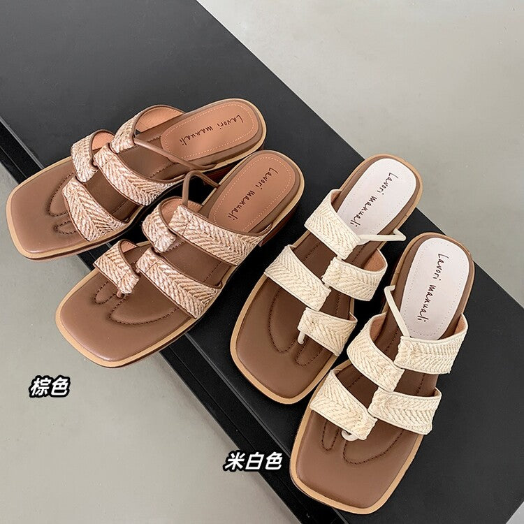 Karin Luna Hot-Selling Series~Resort style with inherent appeal Designed thong sandals