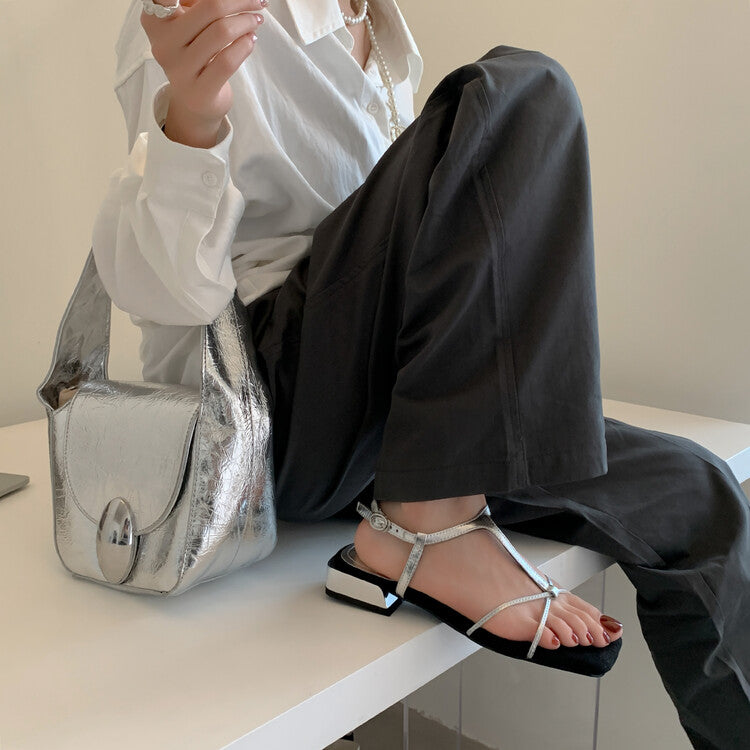 Karin Luna Bestseller Popular Featured products a Large Number of Spot Goods  Comes with data included  Thin Strap T Word Sandals